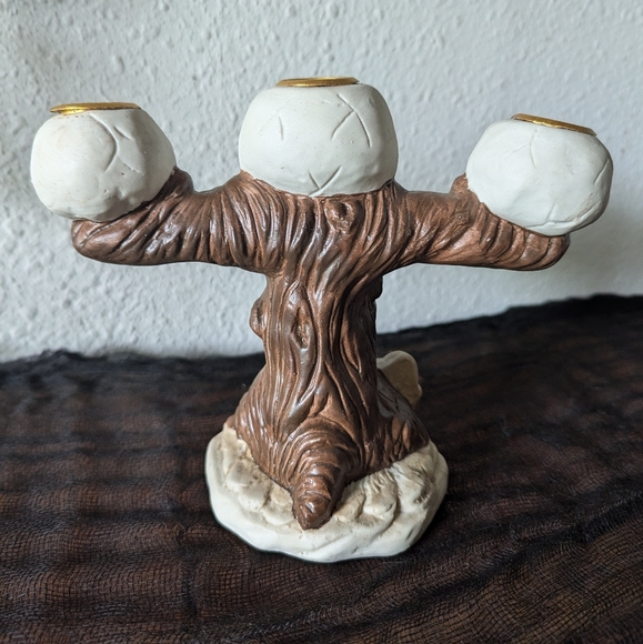 Vintage Halloween Skull Tree Candelabra - Picture 2 of 3